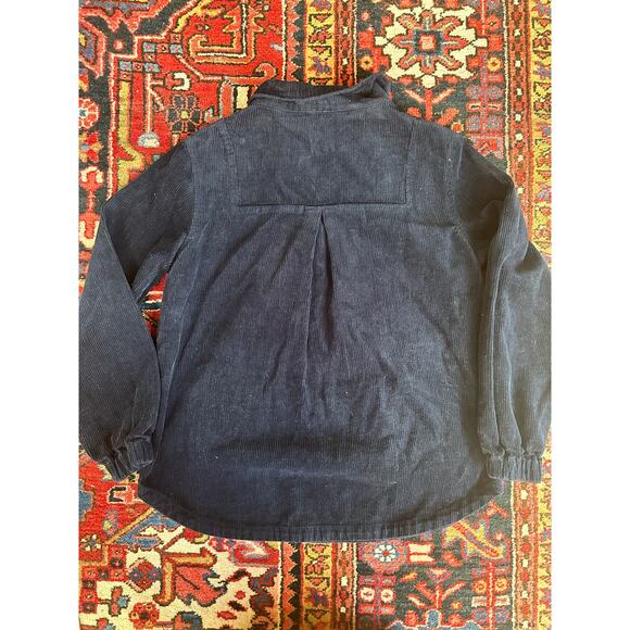 Poetry Popover Shirt Hemp/Cotton Navy Corduroy Size US 4/Small - Picture 3 of 7